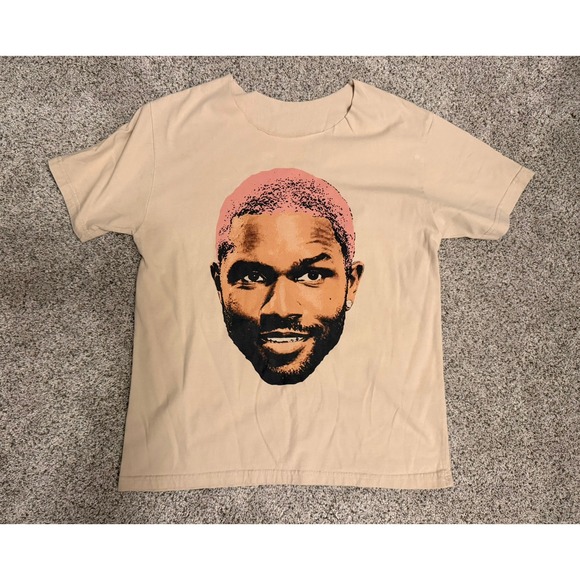 Tops - Frank Ocean T-Shirt Fathead Cut Neck Pink Hair Blonde Album
